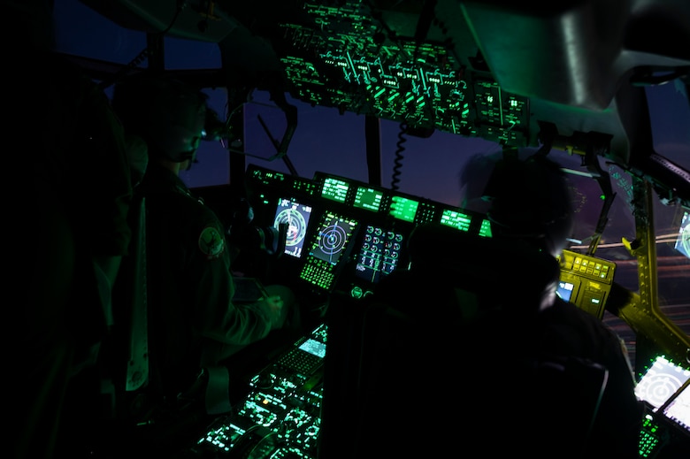 Airmen pilot a C-130J
