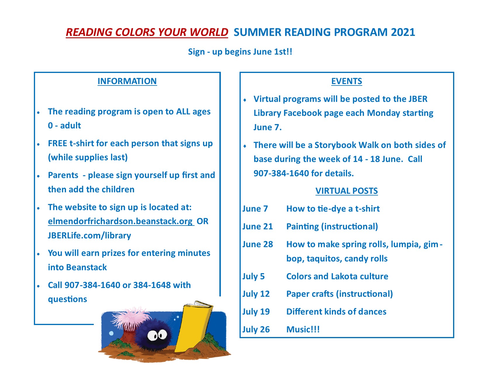 JBER Library Hosts Summer Reading Program > Joint Base Elmendorf