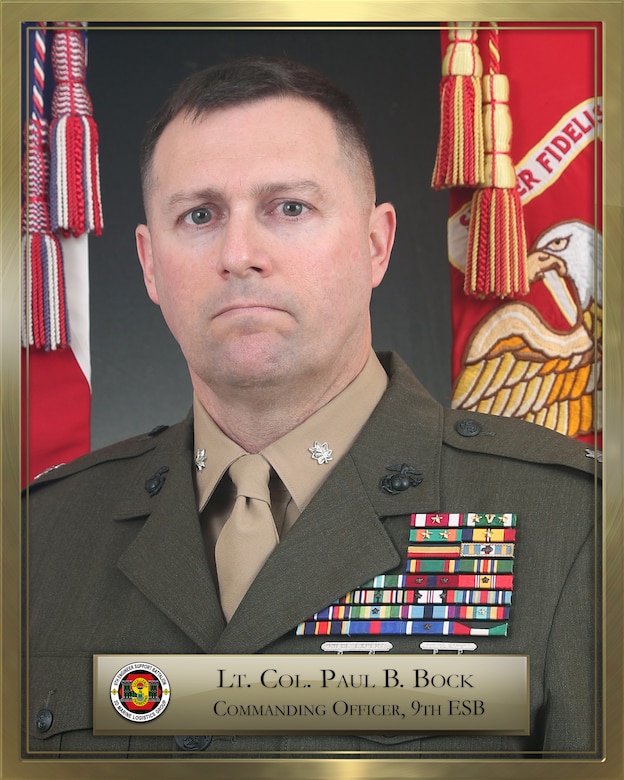 Lt. Col. Paul B. Bock official biography photo