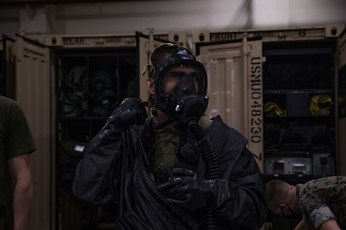 Suit Up | CBRN Plt 3d MLG Marines Conduct ECBRN Drills