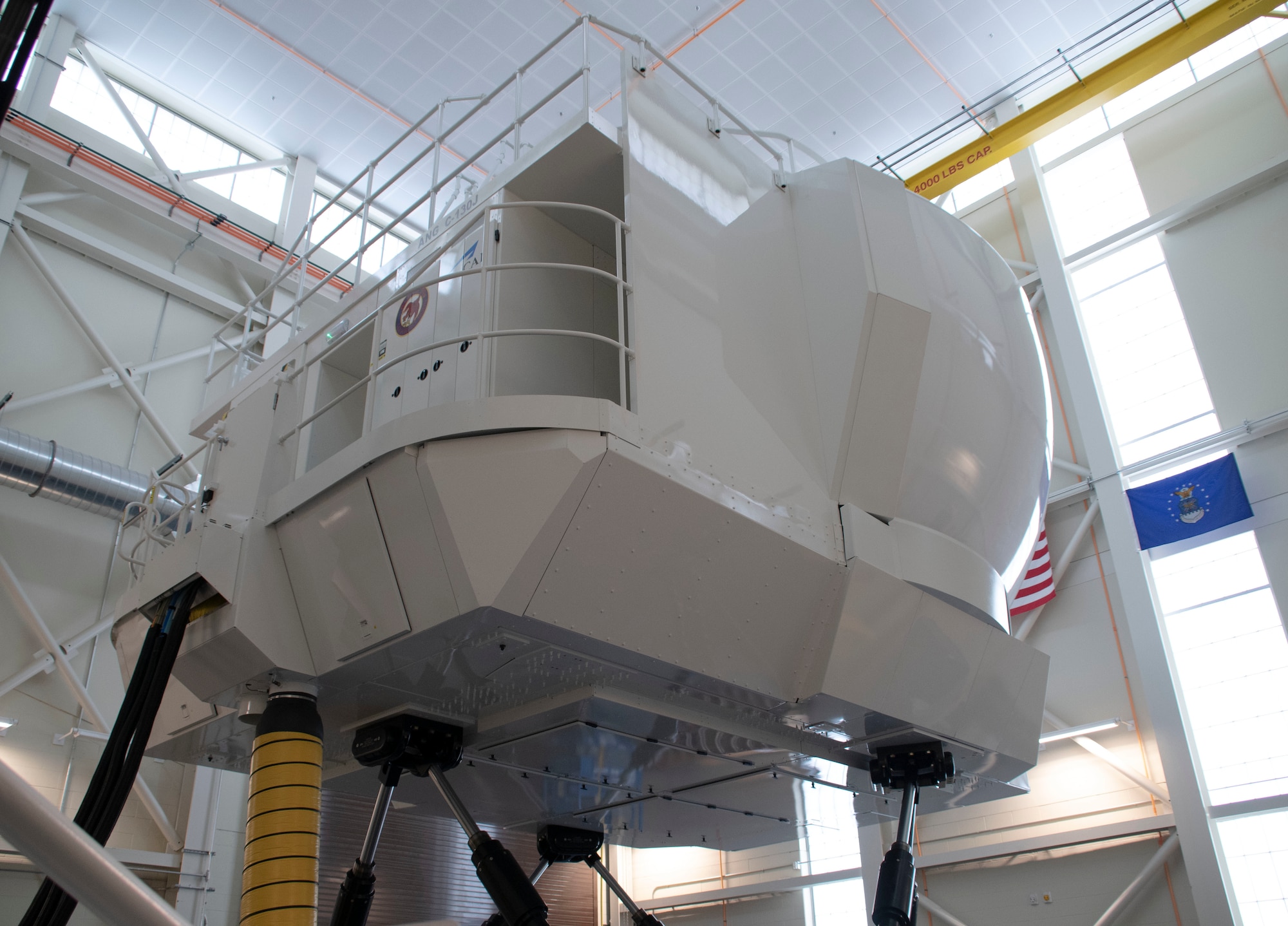 The exterior view of the Weapons Systems Trainer-Reconfigurable, at Quonset Air National Guard Base, North Kingstown, R.I., May 7, 2021. The WST10R took approximately 10 months to install, test and certify. (U.S. Air National Guard photo by Airman 1st Class Brittni Capozzi)