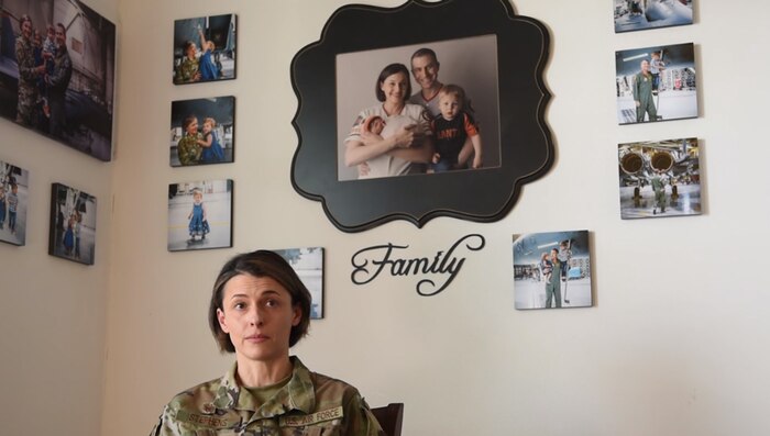 Image of an Airman talking.