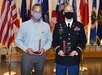 Jack Rosarius, left, and Chief Warrant Officer 3 Joshua Barto are pictured after receiving the first Dean R. Ohlsen Award of Excellence during Army Medical Logistics Command’s Healthcare Technology Management workshop May 19 at Fort Detrick, Maryland. Not pictured is the third award winner, 1st Sgt. Jose Maldonado, who was not able to attend the event in person. (C.J. Lovelace)