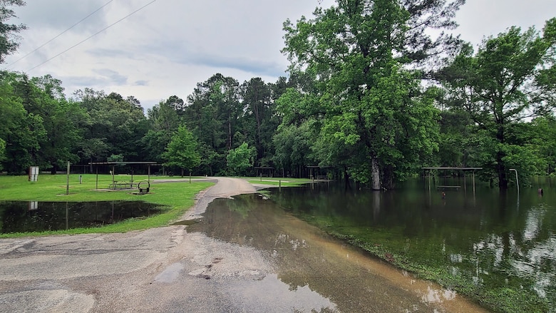 Flooding at Sam Rayburn Lake