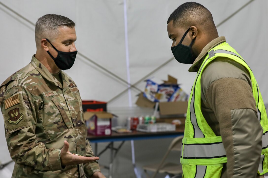 Airmen assigned to AFNORTH's 64th and 335th Air Expeditionary Group's COVID Response Efforts Return Home