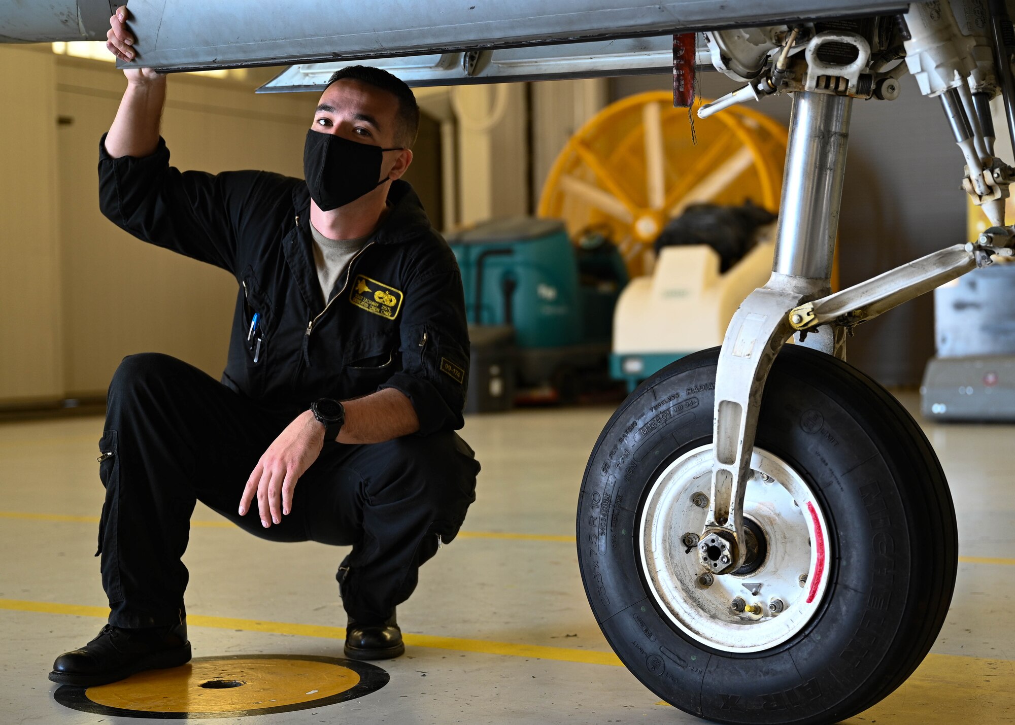 Airman posing for photo