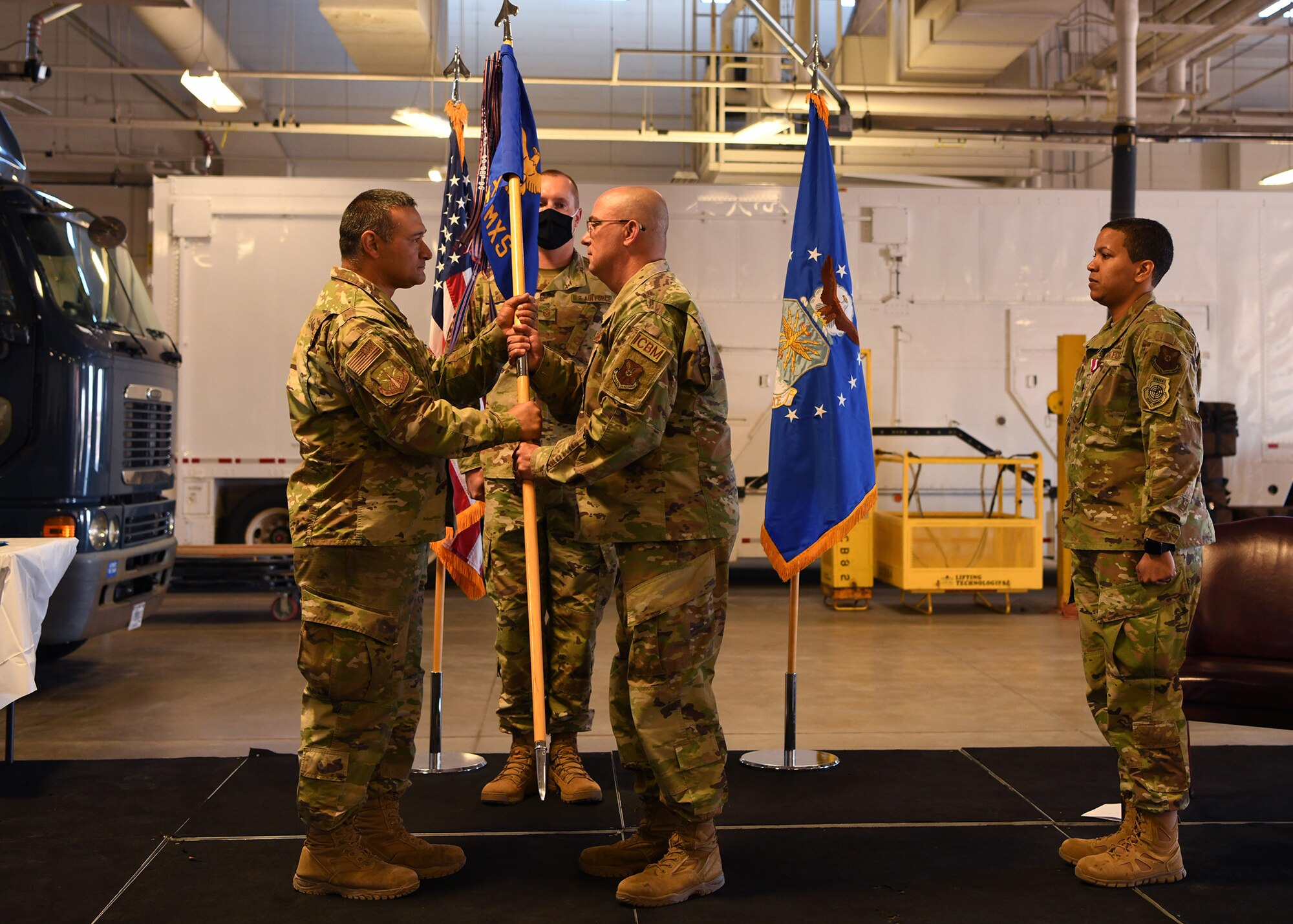 change of command passing the guidon