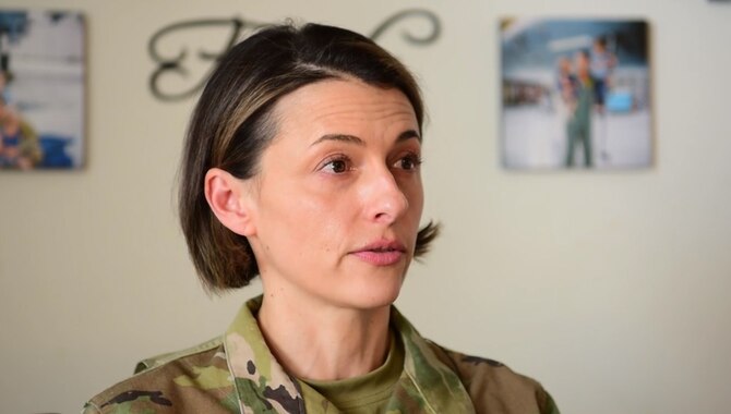 Image of an Airman talking.