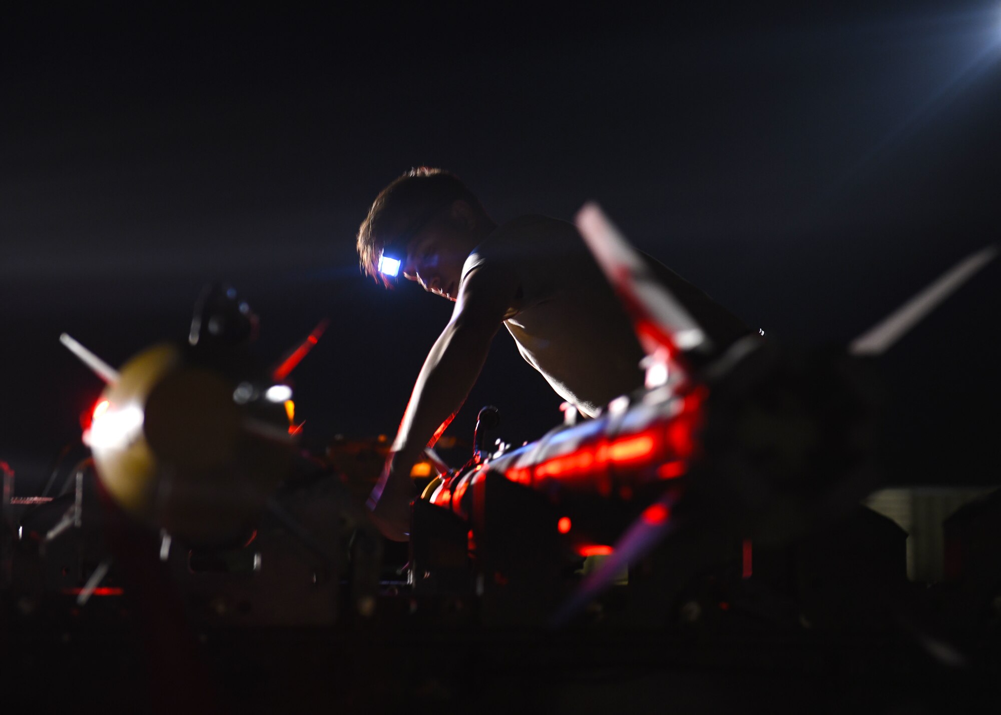 U.S. Air Force Airman 1st Class Nathan Ortiz, 58th Aircraft Maintenance Unit weapons load crew member, inspects AIM-9X missiles before they are loaded on to 33rd FW F-35 A Lightning IIs at Eglin Air Force Base, Florida, Sep. 17, 2019. This is the first time AIM-9X missiles have been loaded on to 33rd F-35A Lightning IIs as part of a short notice Weapons Standardization and Evaluation Program tasking. (U.S. Air Force photo by Airman 1st Class Amber Litteral)