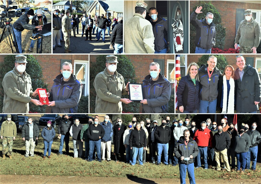 IN THE PHOTOS, a collage of recently passed Darian Chasteen during his many years with the Memphis District U.S. Army Corps of Engineers.