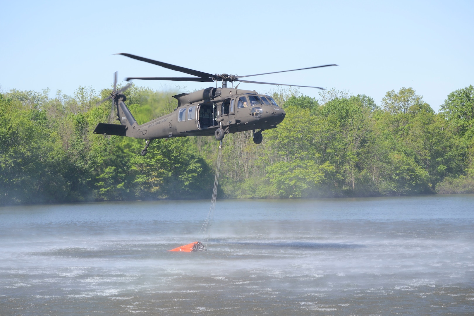 Pennsylvania helicopter crews practice using water buckets > National