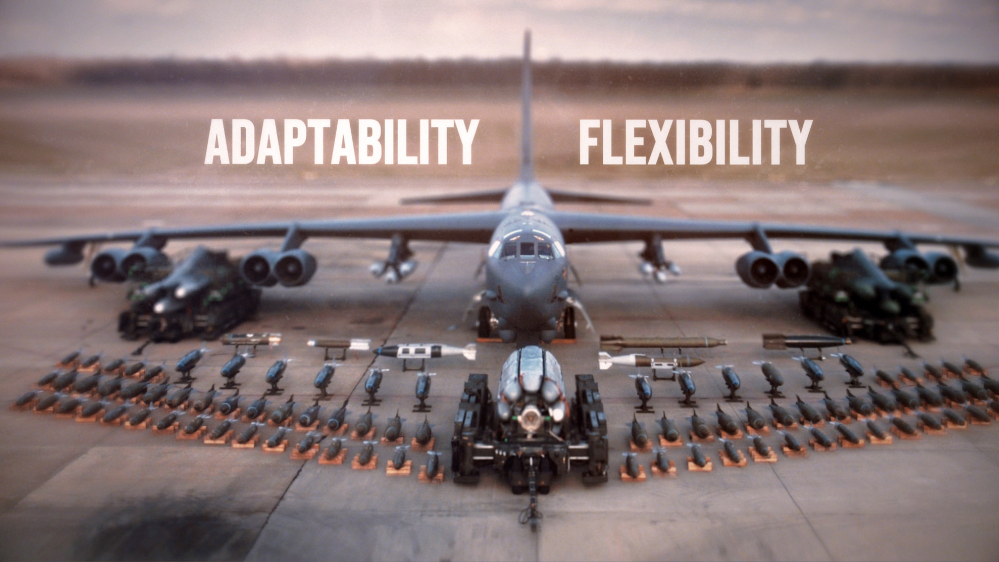 Adaptability, flexibility and the ability to perform the widest variety of missions of any bomber platform in the fleet, makes the B-52 Stratofortress a key component of global strike capability and nuclear deterrence now and in the future.