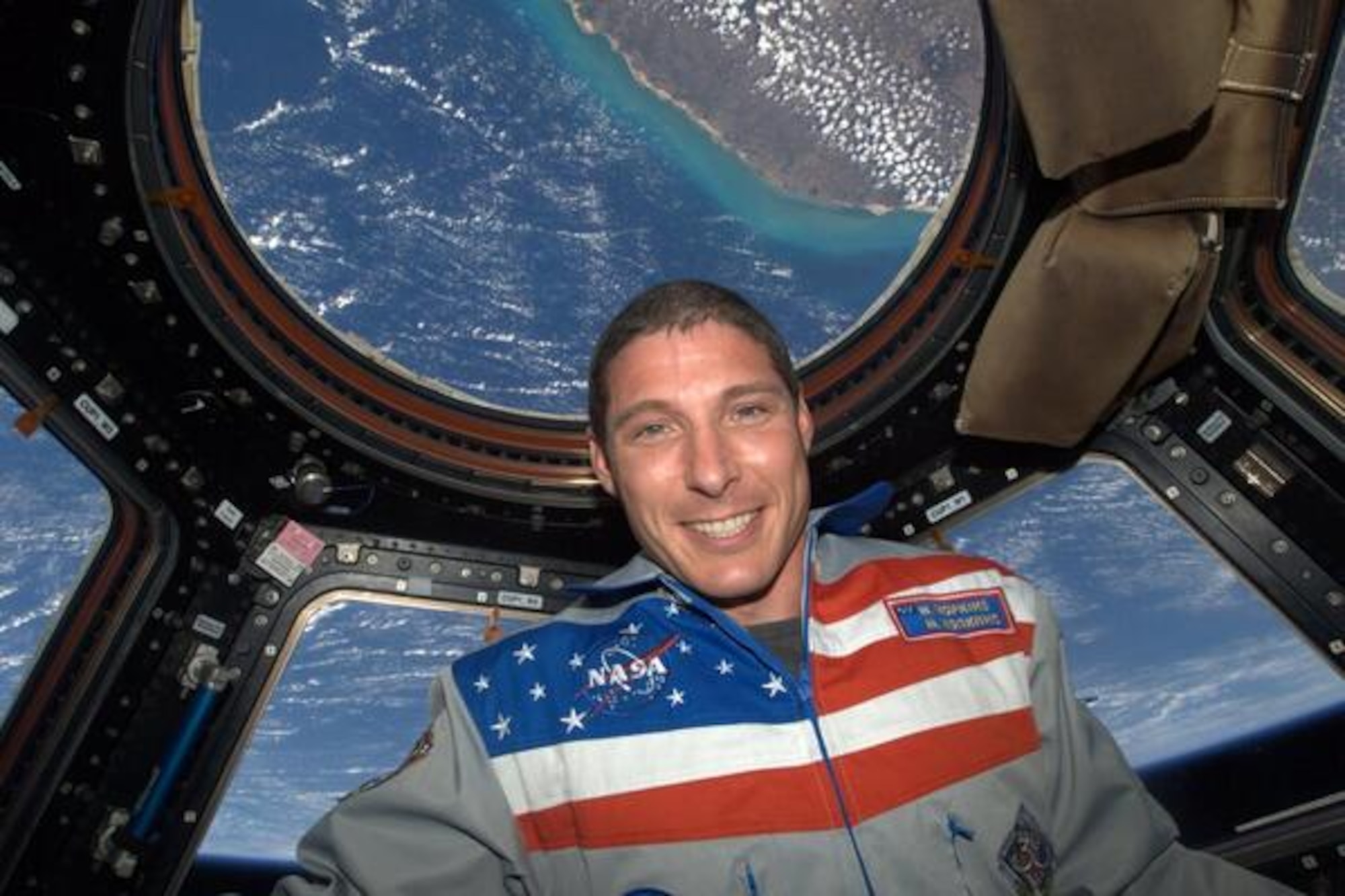 Astronaut Col. Michael Hopkins during his first mission to the International Space Station in 2013.