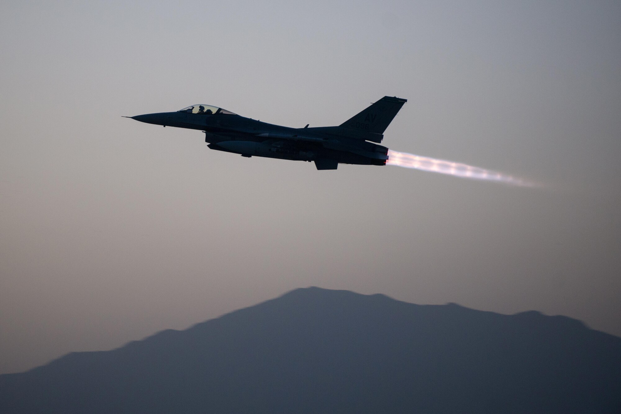 An F-16 Fighting Falcon assigned to the 555th Expeditionary Fighter Squadron takes off on a combat sortie from Bagram Airfield, Afghanistan, Sept. 6, 2015. The F-16 is a multi-role fighter aircraft that is highly maneuverable and has proven itself in air-to-air and air-to-ground combat. (U.S. Air Force photo/Tech. Sgt. Joseph Swafford)