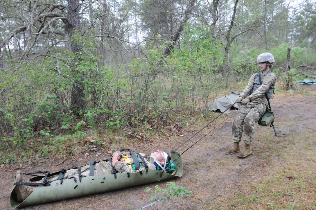 Soldiers test for Expert Field Medical Badge at Fort McCoy