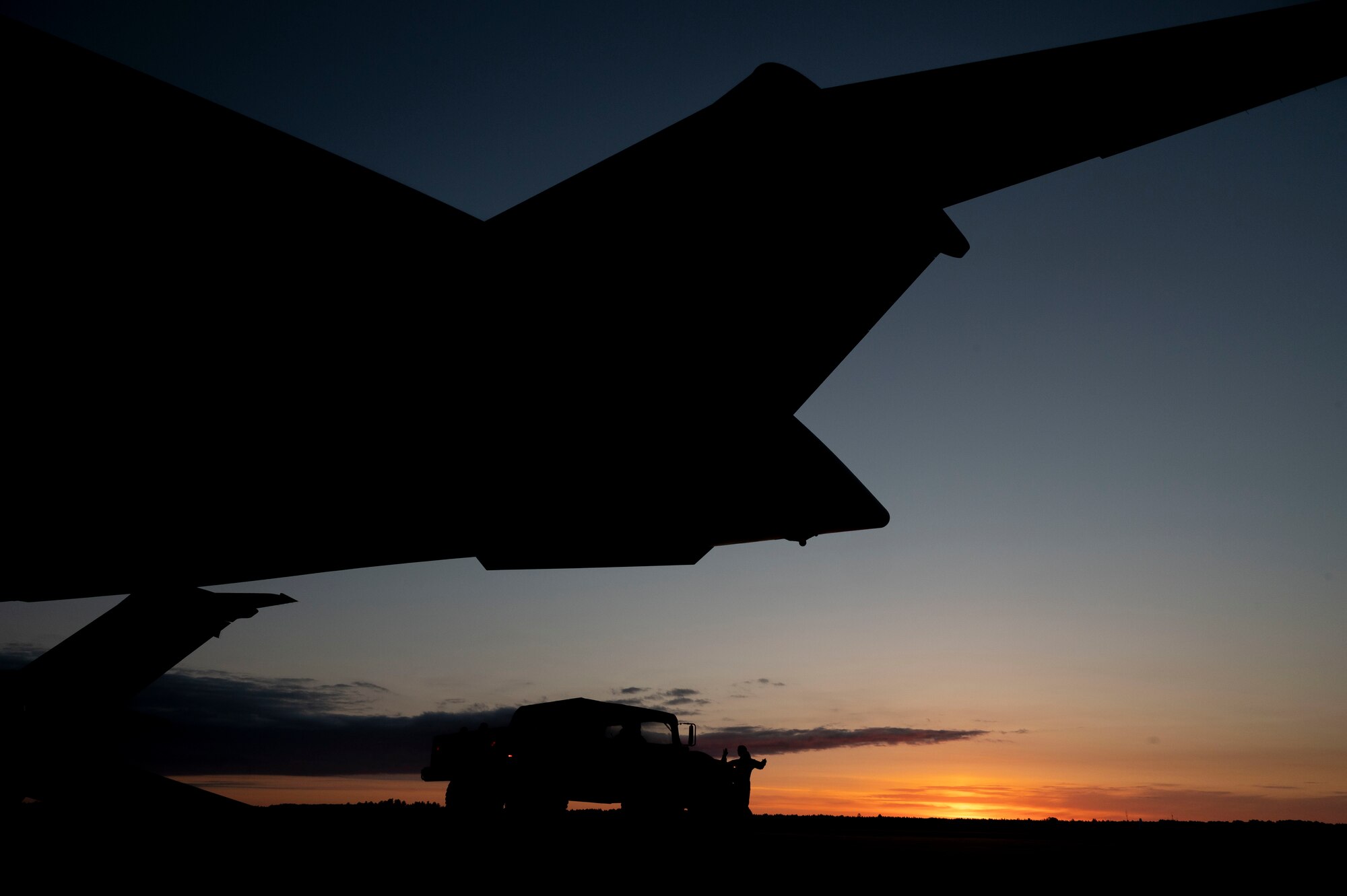 U.S. Airmen from the 321st Contingency Response Squadron prepare to load an MRZR all-terrain vehicle on the back of a C-17 Globemaster III at Alpena Combat Readiness Training Center, Michigan, May 24, 2021, in support of Exercise Mobility Guardian 2021. In an effort to become the lightest, leanest, most agile combat effective force possible, the 621st Contingency Response Wing’s custom-designed contingency location team changes the way the Air Force looks at Agile Combat Employment. (U.S. Air Force photo by Senior Airman Aaron Irvin)