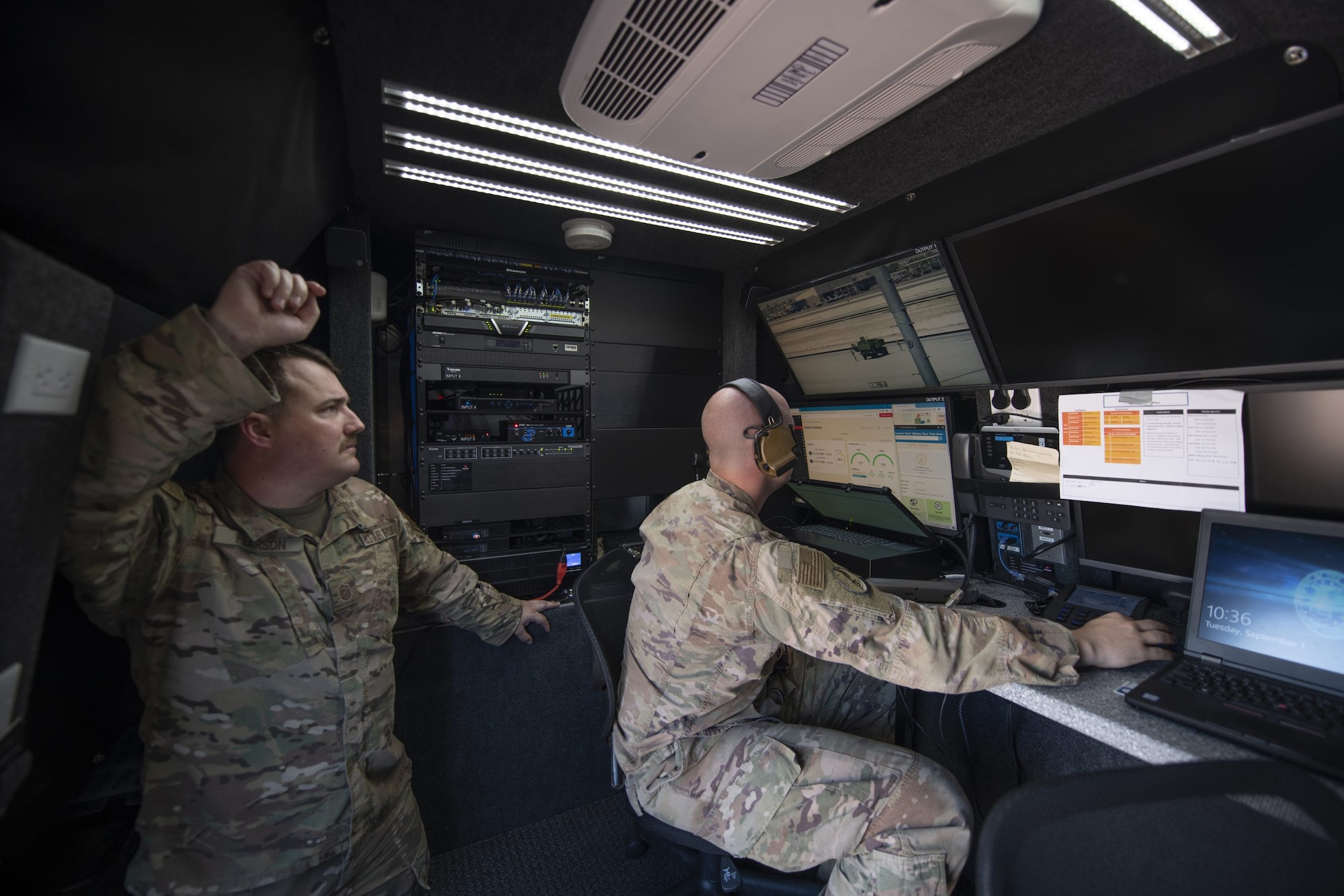 Communication from a Nomad GCS Tactical Control Vehicle