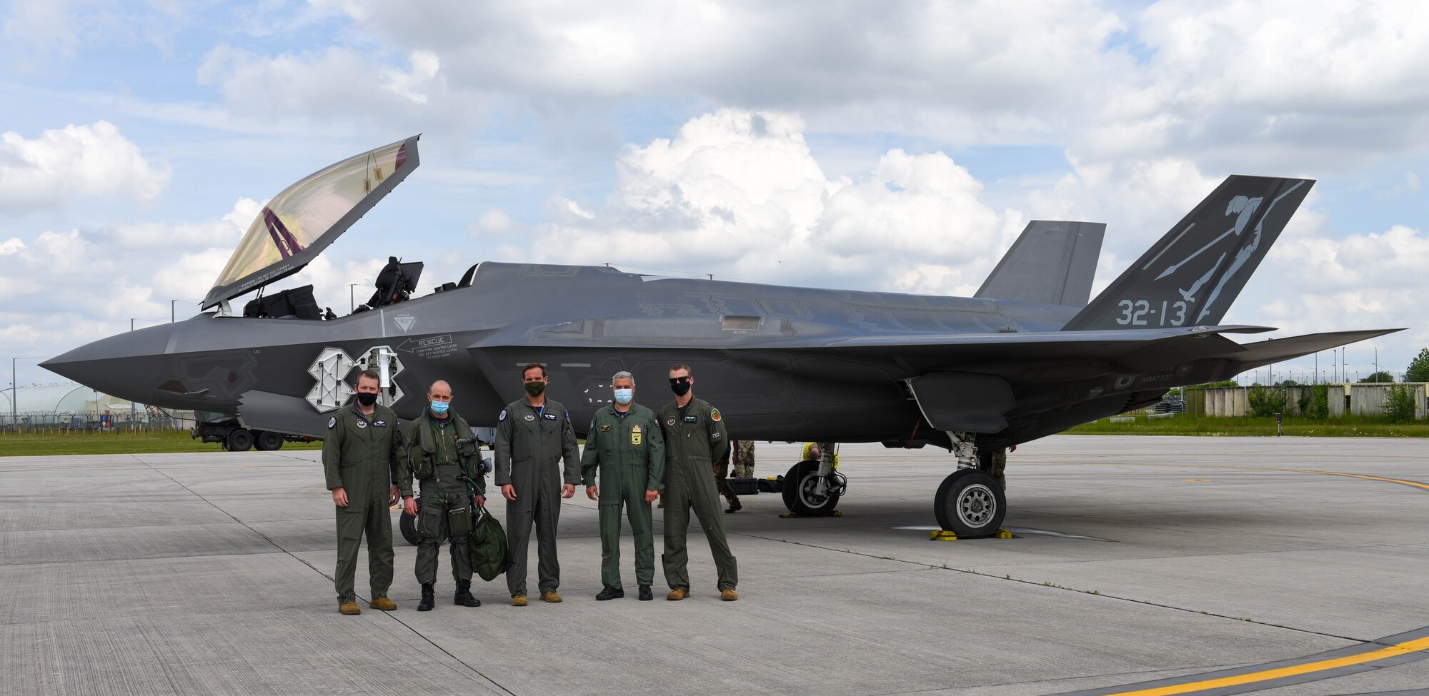 For the first time ever, two F-35s landed at Aviano in support of AK21 May 20, 2021.
