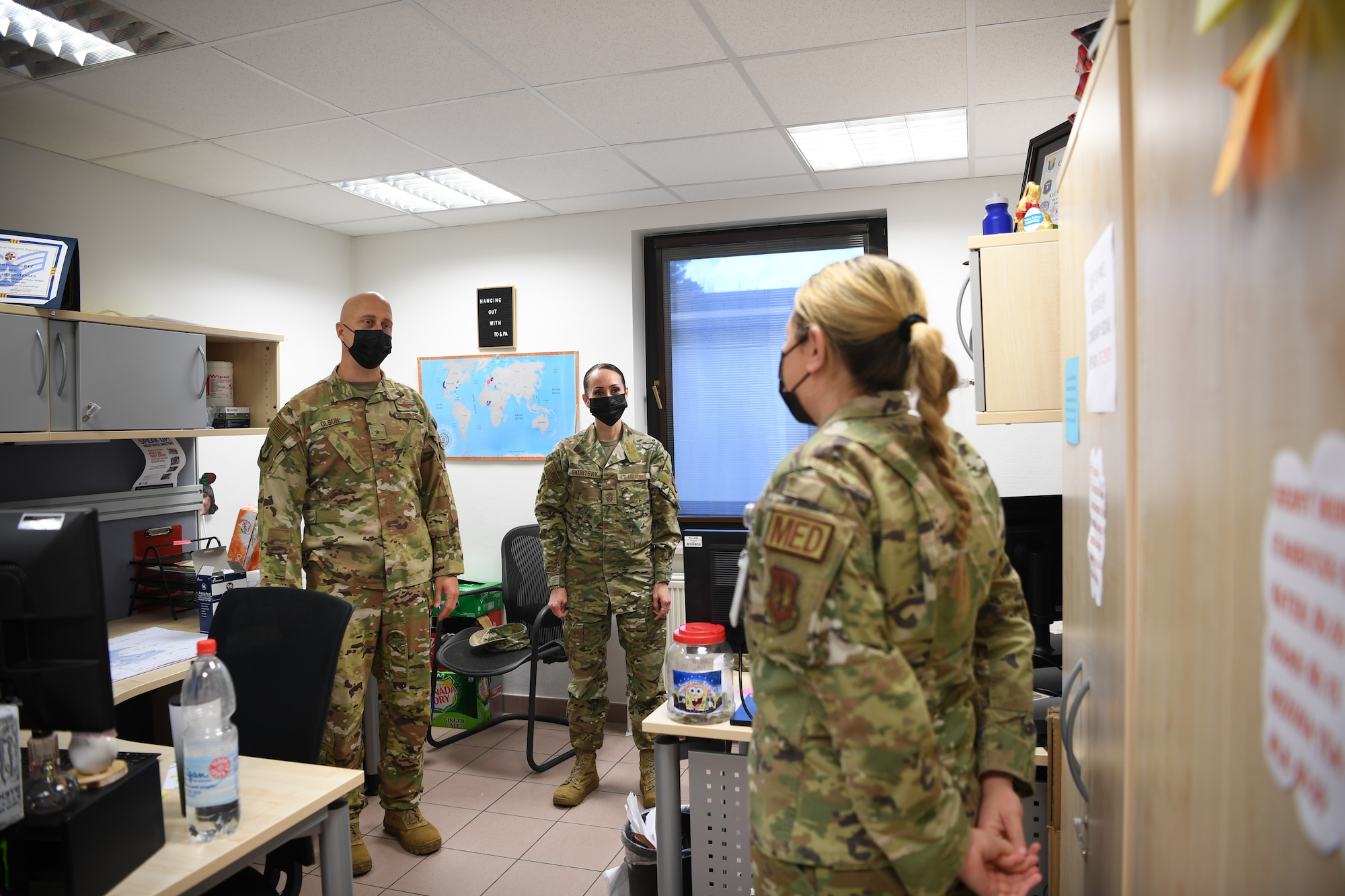 Airman stands