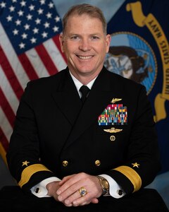 Official photo of Rear Adm. Richard Brophy