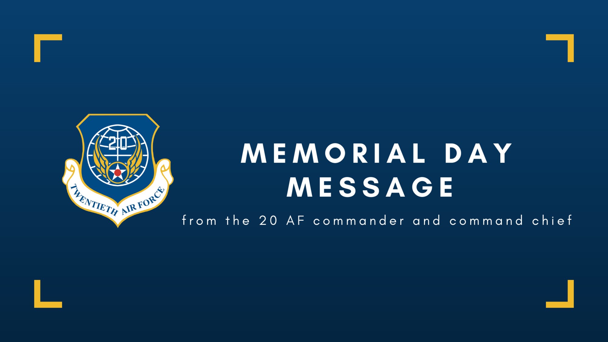 Memorial Day message graphic