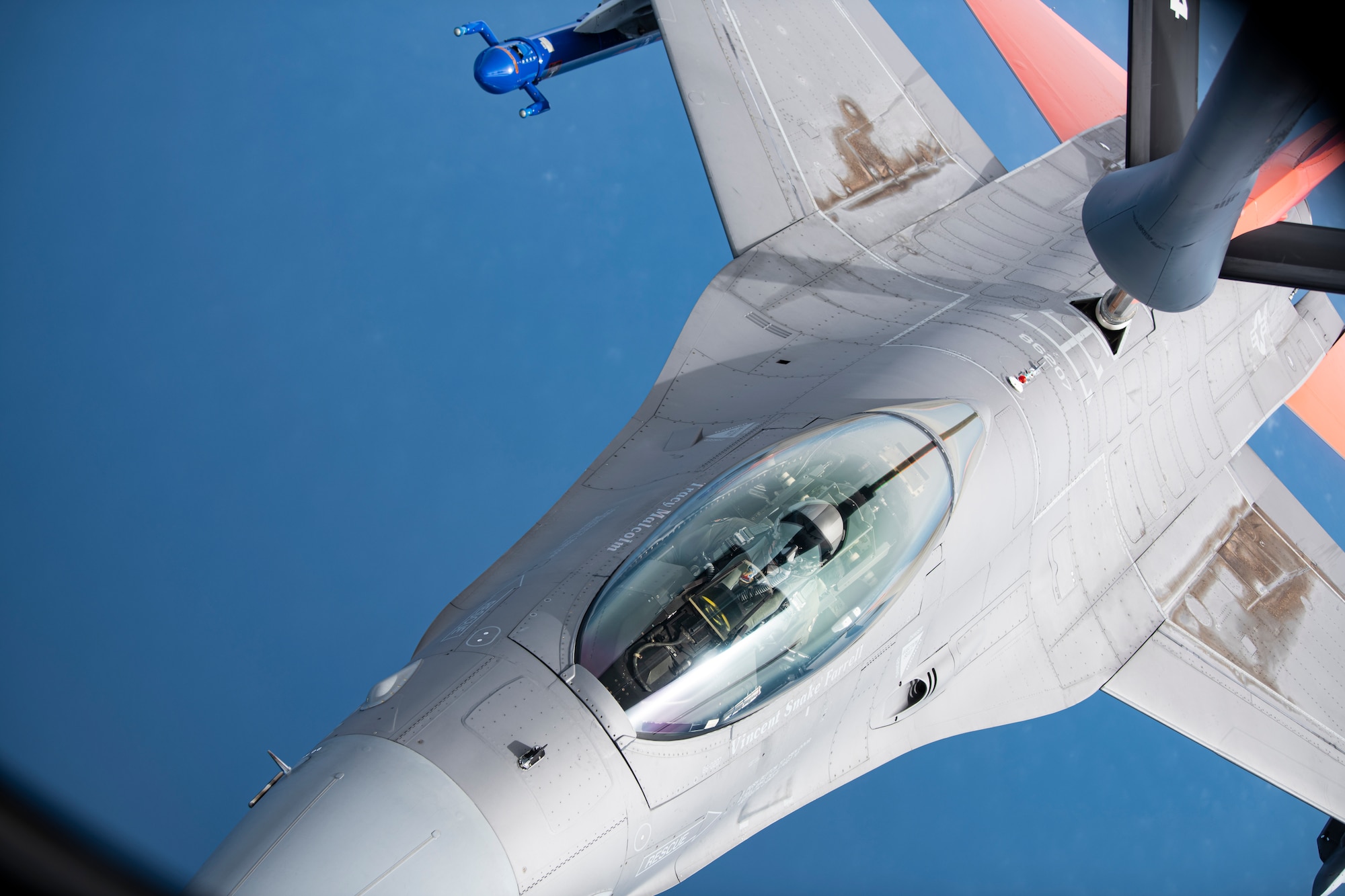 QF-16 aerial refueling