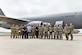 87th Security Forces Airmen stand outside a KC-46 Pegasus following familiarization training at Joint Base McGuire-Dix-Lakehurst, N.J., May 26, 2021. The 3-day training allowed SFS to receive an in-person look at the airframe and a chance to plan for safety procedures in the future. (U.S. Air Force Photo by Senior Airman Shay Stuart)