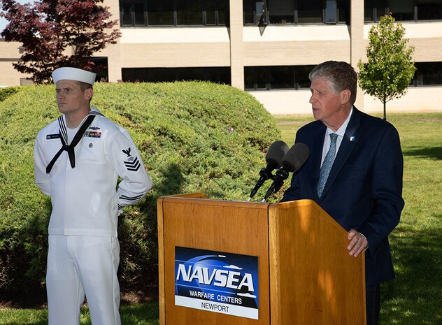 RI governor gives key address at NUWC Division Newport Memorial Day ceremony