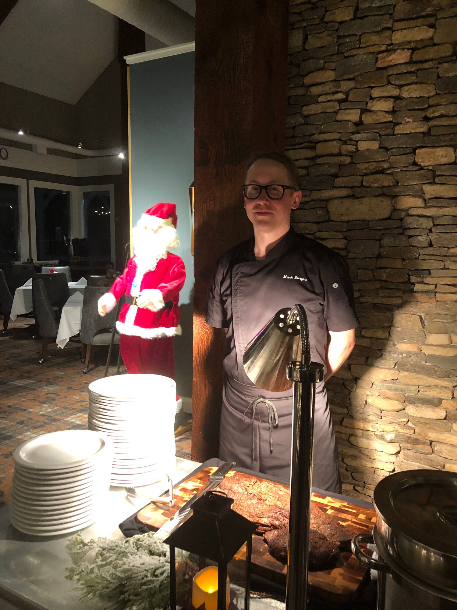 Photo of airman posing as a chef before joining