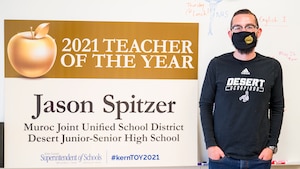 Desert Junior-Senior High School teacher, Jason Spitzer, has been named the 2021 Kern County Teacher of the Year. (Air Force photo by Giancarlo Casem)