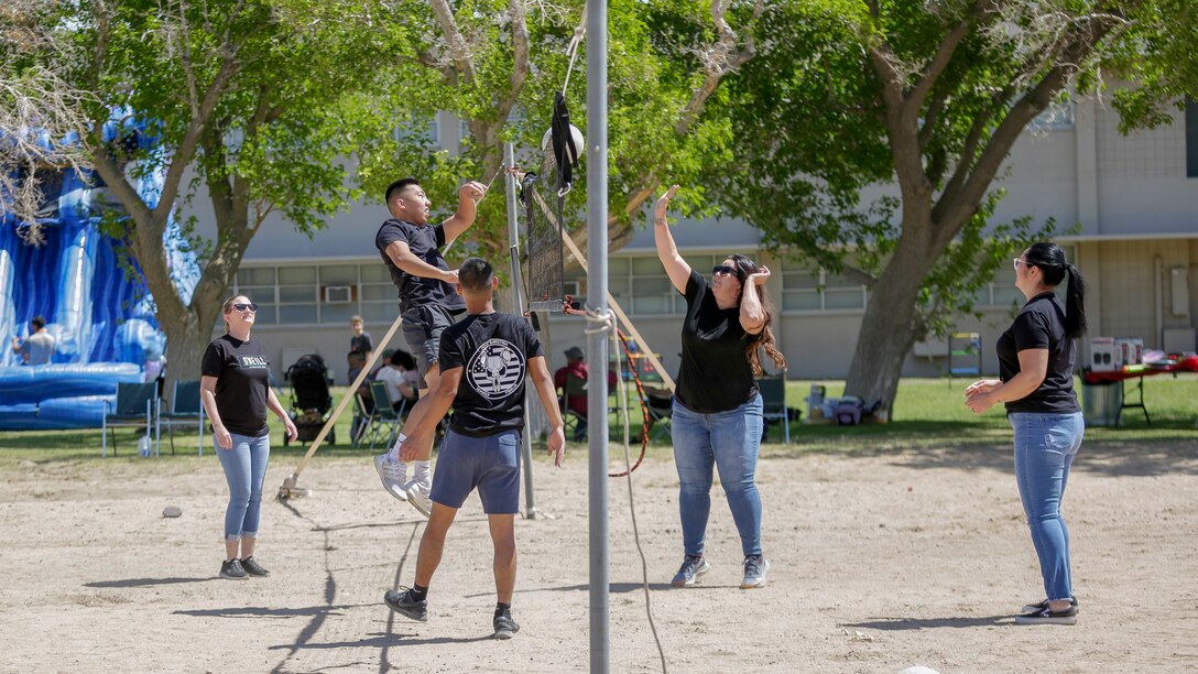 Marines and civilian Marines of 1st Force Storage Battalion came together for the unit's first Employee Recognition Day, since 2019, held at Marine Corps Logistics Base Barstow, California, May 26, 2021. (U.S. Marine Corps photo by Jack J. Adamyk)
