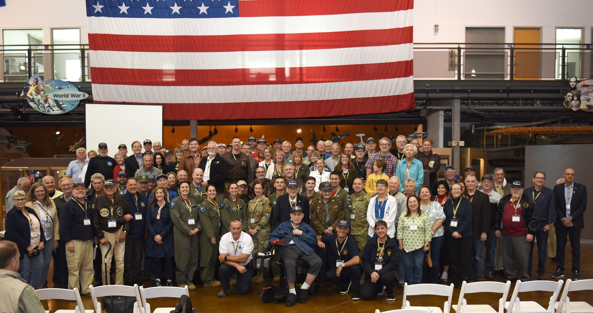Airmen from the 100th ARW represented RAF Mildenhall and today’s Bloody Hundredth at the reunion with World War II and 100th BG veterans and their families.
