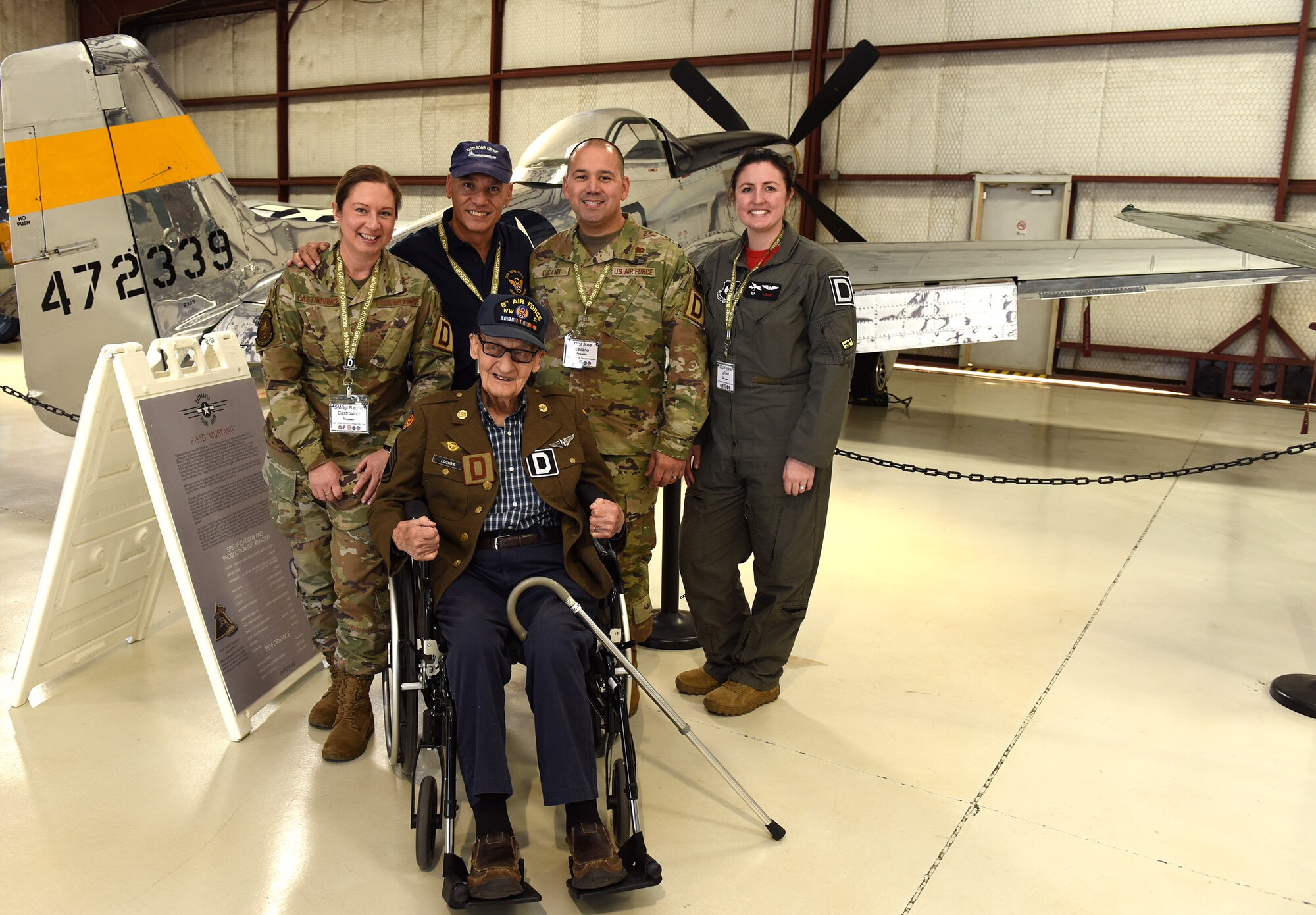 Airmen from the 100th ARW represented RAF Mildenhall and today’s Bloody Hundredth at the reunion with World War II and 100th BG veterans and their families.