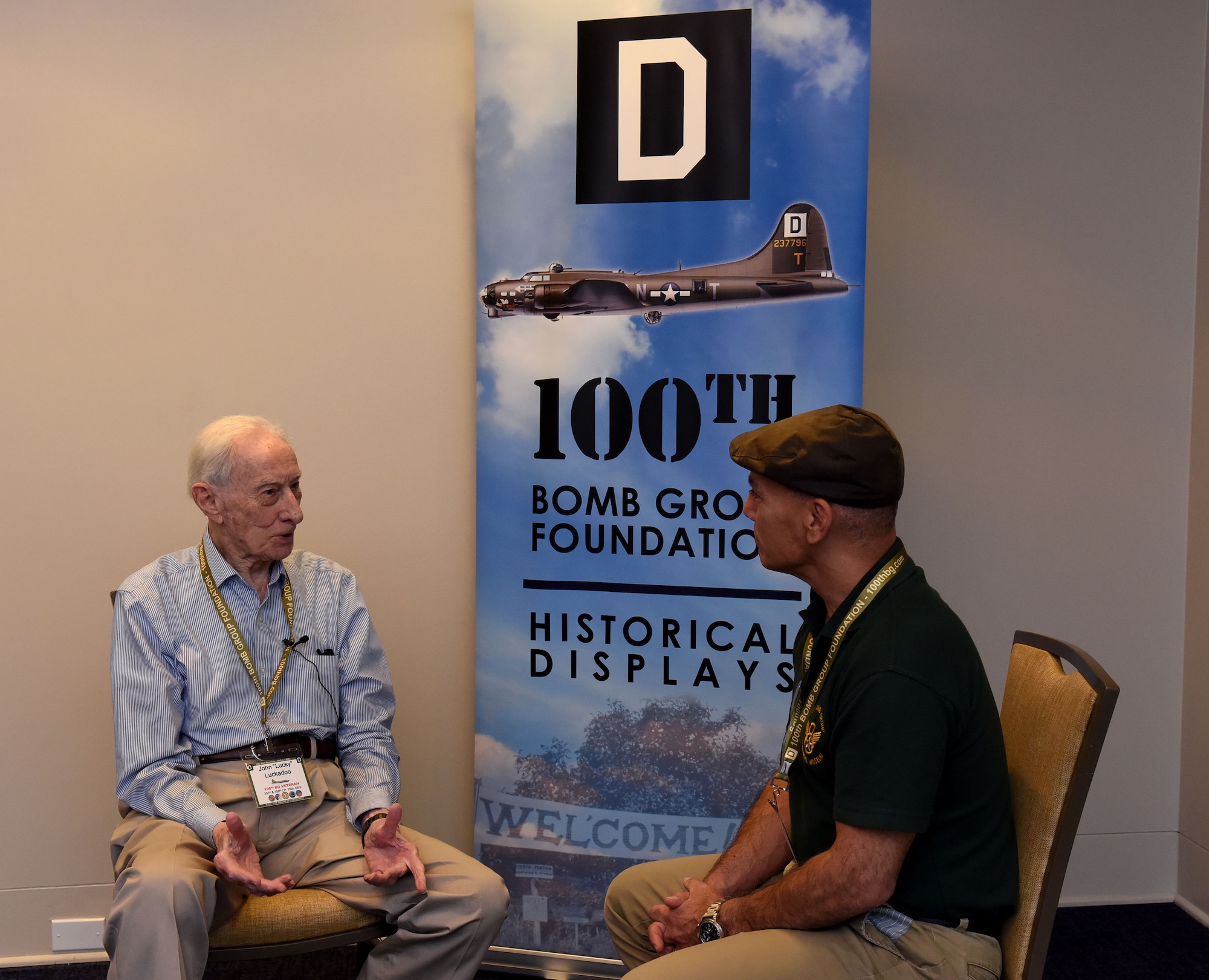 He was one of seven World War II veterans who attended the reunion, which drew an audience of almost 300 people.