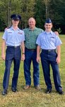 Former Mountaineer Challenge Academy Cadet William Farkas poses for a photo with his brother and father. Farkas has used his experience at the MCA to pursue an appointment to West Point. (Courtesy Photo)