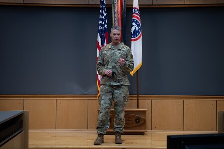 Vice Chief of Staff of the Army, General Martin speaking to USAREC.