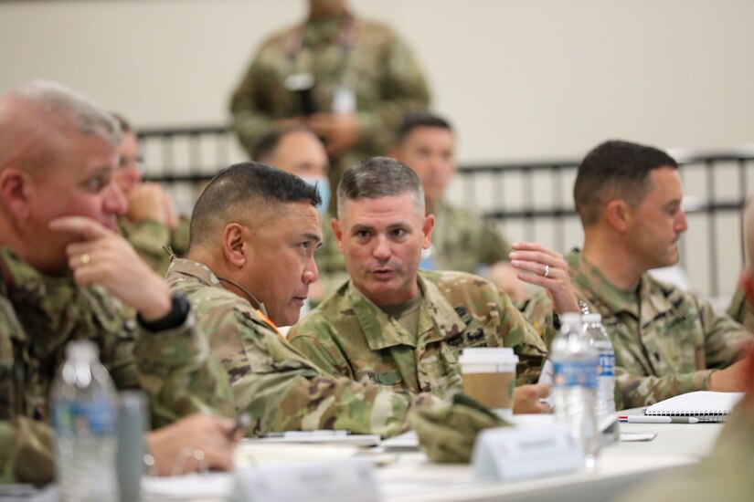 11th ECAB Soldiers meet First Army commanding general