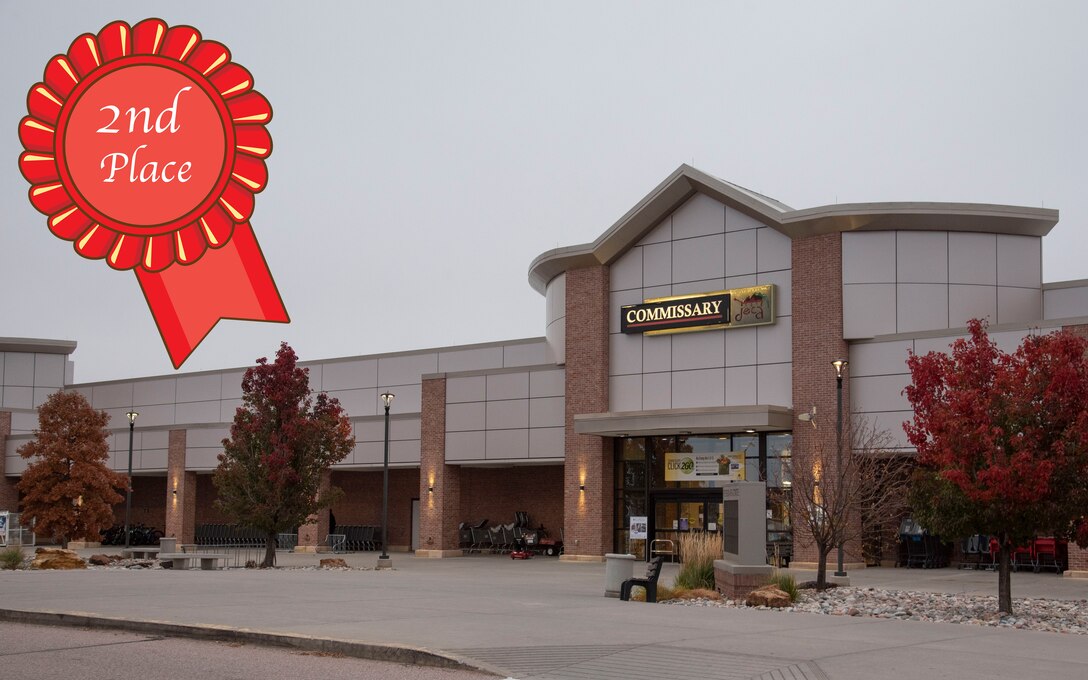 Peterson Space Force Base Commissary, Colorado, won 2nd place in the Director’s Award - Best Large Commissary Overall category during the virtual 2020 Best Commissary Awards on Oct. 26, 2021. The Director’s Award is won by the best overall large store, regardless of location. Commissaries were judged on tangible and intangible qualities such as friendly environment, a well-run store, good work ethic and sense of a cohesive team. (U.S. Space Force graphic by Airman 1st Class Aaron Edwards)