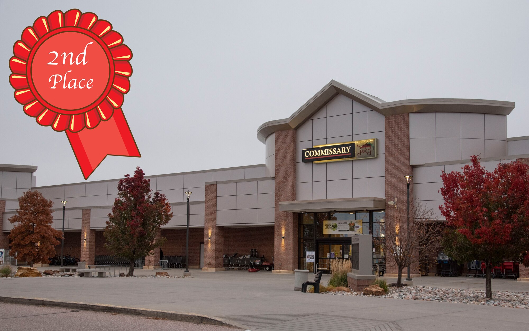 Peterson Space Force Base Commissary, Colorado, won 2nd place in the Director’s Award - Best Large Commissary Overall category during the virtual 2020 Best Commissary Awards on Oct. 26, 2021. The Director’s Award is won by the best overall large store, regardless of location. Commissaries were judged on tangible and intangible qualities such as friendly environment, a well-run store, good work ethic and sense of a cohesive team. (U.S. Space Force graphic by Airman 1st Class Aaron Edwards)