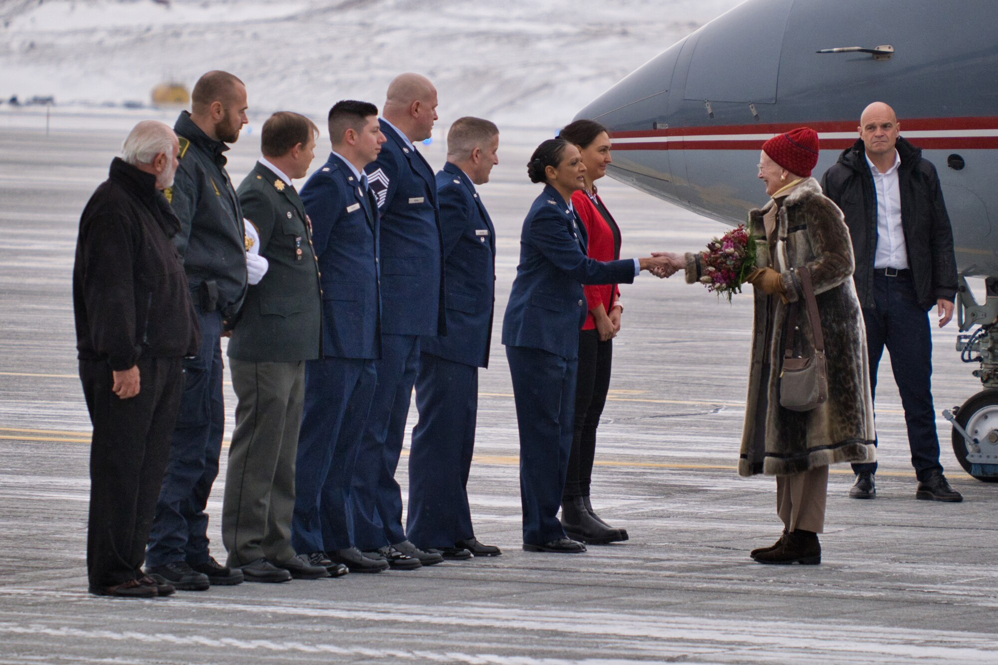 Her Majesty the Queen of Denmark, Margrethe II, visits Thule