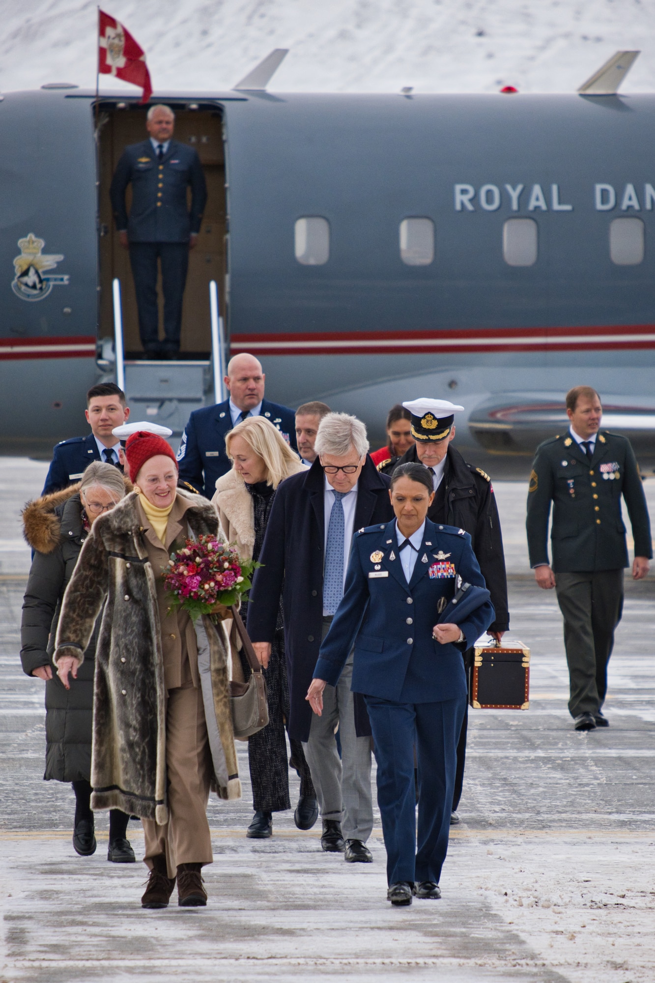 Her Majesty the Queen of Denmark, Margrethe II, visits Thule