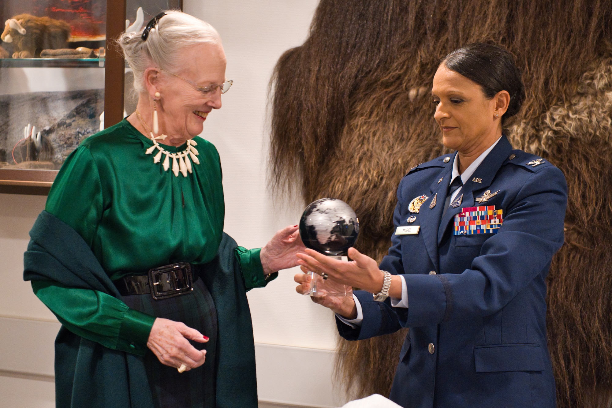 Her Majesty the Queen of Denmark, Margrethe II, visits Thule