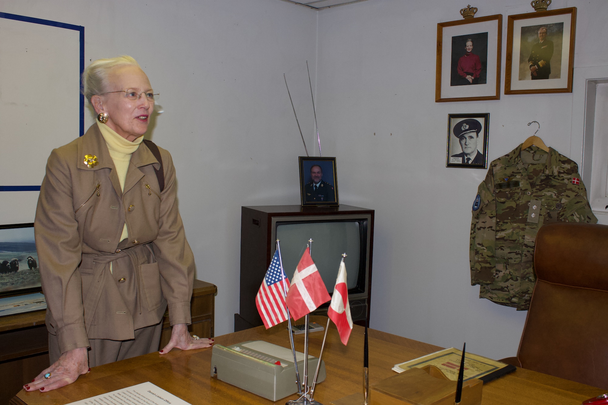 Her Majesty the Queen of Denmark, Margrethe II, visits Thule