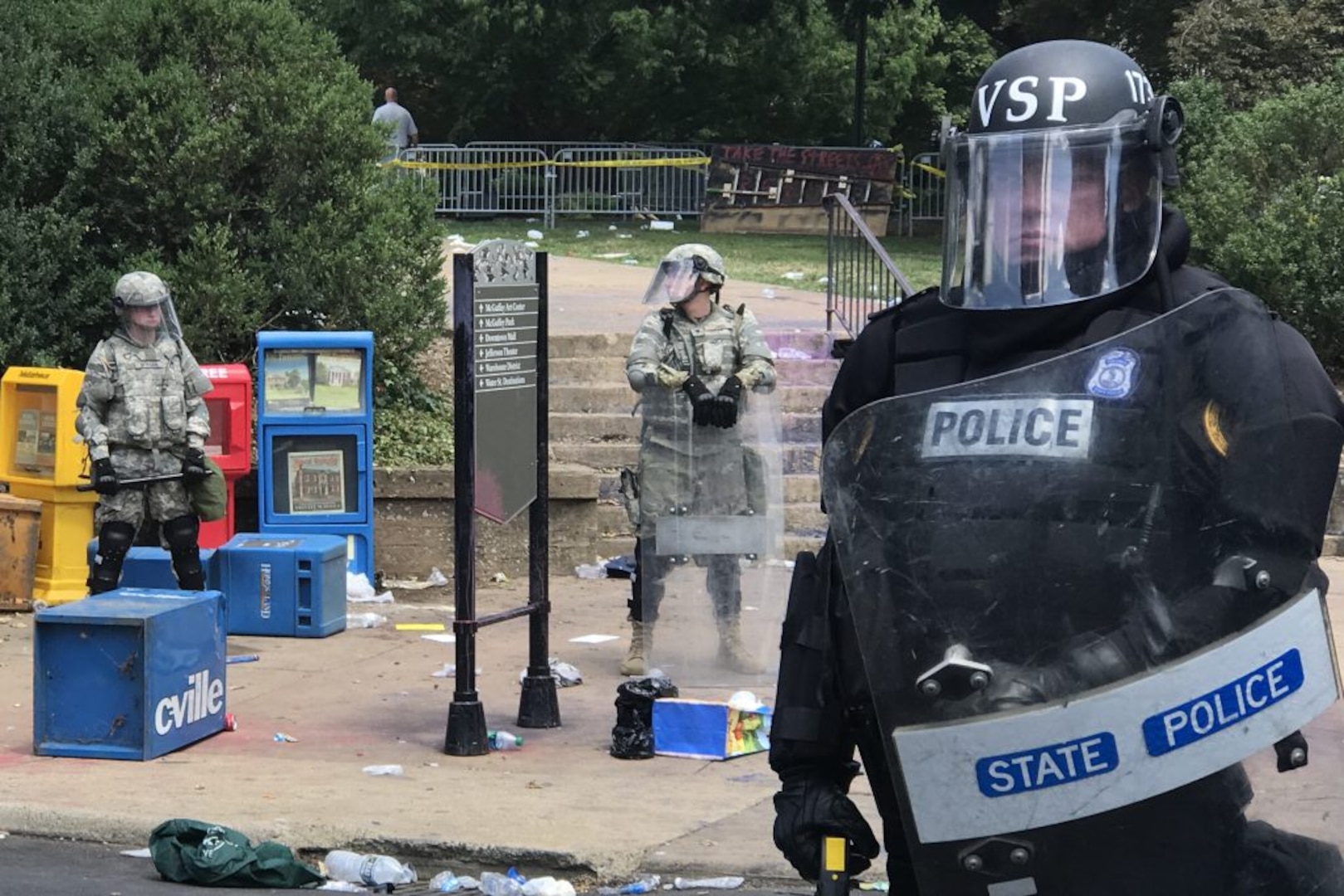 Va. Guard Soldiers support security operations in Charlottesville