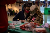 The Alaska National Guard's Child & Youth Program hosted an annual Halloween event for the military youth and families within the Alaska National Guard at the Alaska National Guard armory on Joint Base Elmendorf-Richardson, Oct. 30. The event consisted of treats, crafts, games and a movie screening. (U.S. Army National Guard photo by Spc. Grace Nechanicky)