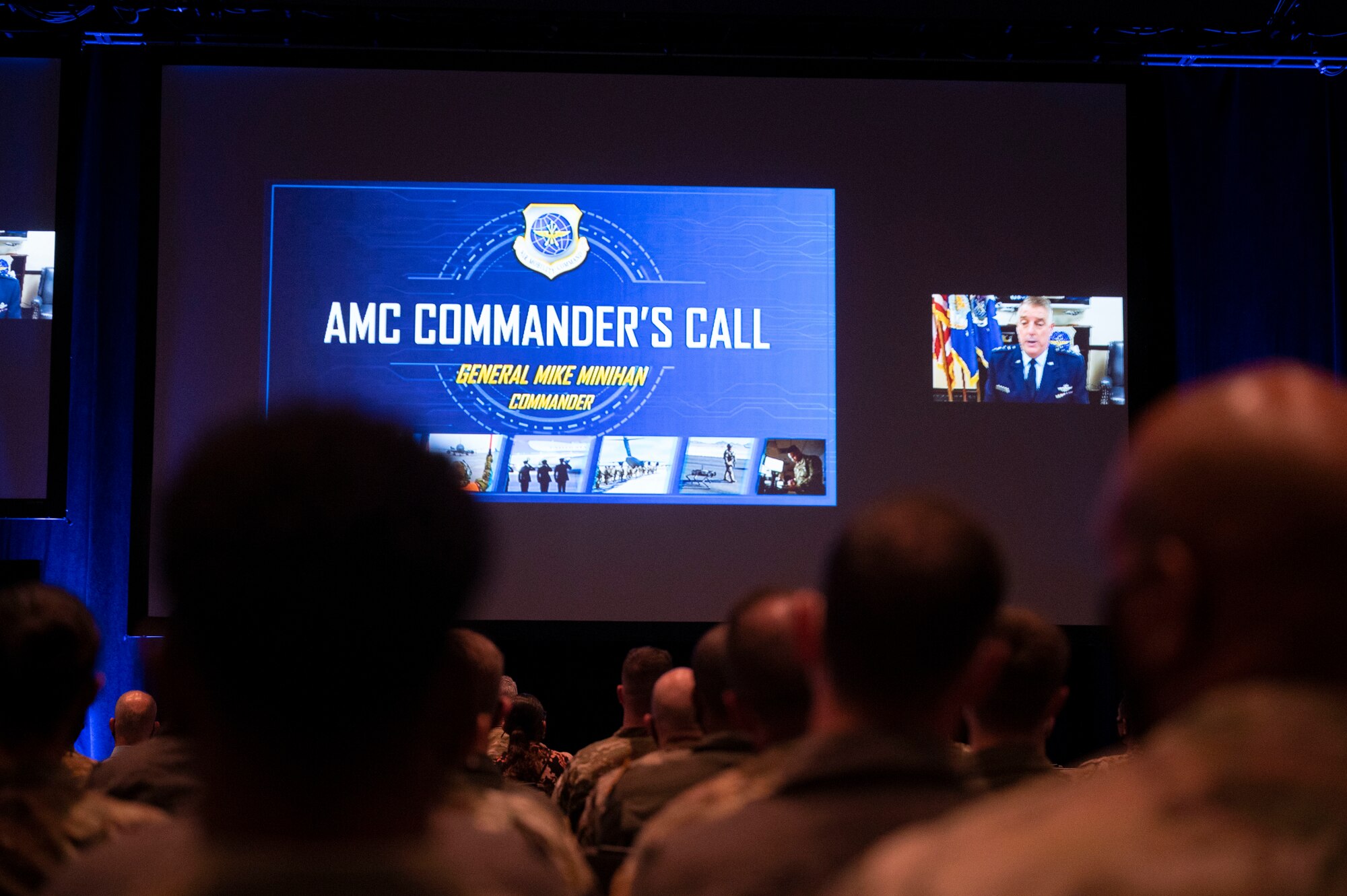 U.S. Air Force Gen. Mike Minihan, Air Mobility Command commander, delivers his keynote address at the 53rd Airlift/Tanker Association Convention in Orlando, Florida, Oct. 28th, 2021.