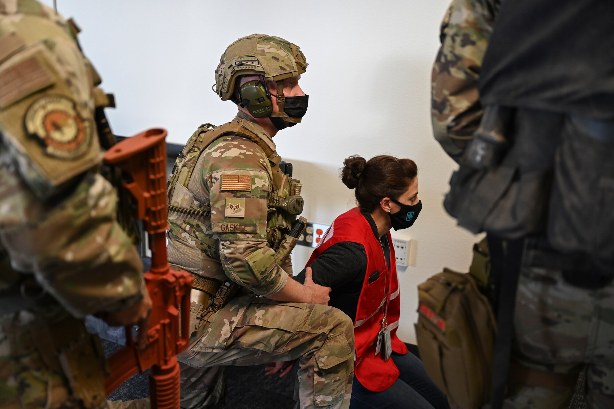 KAFB Security Forces participate in an active shooter exercise.