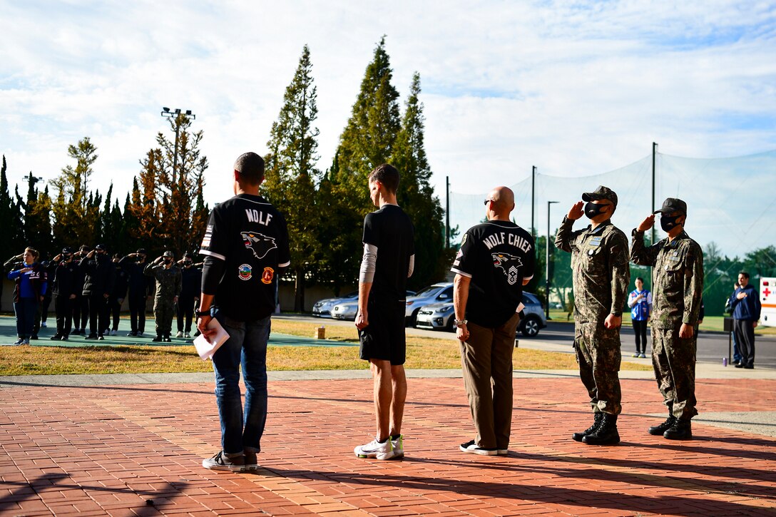 Leadership standing in respect of the anthems.