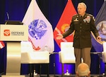 Lt. Gen. Douglas Gabram, commanding general of U.S. Army Installation Management Command, welcomes military, business and civic leaders