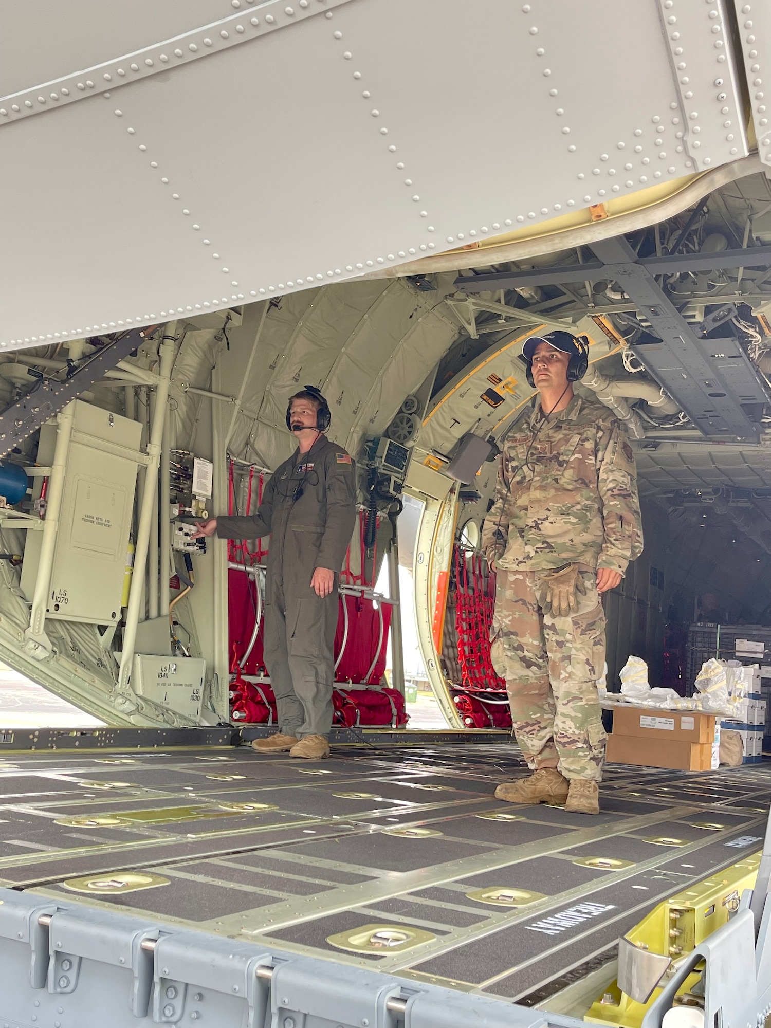 C-130J Loadmasters open back ramp